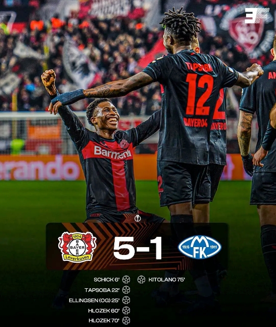 勒沃庫森全勝晉級(jí)！歐聯(lián)杯16強(qiáng)門票已拿下